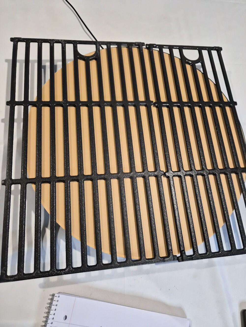 Black Cast Iron Grill Grate - Durable Home Party Grill Accessory